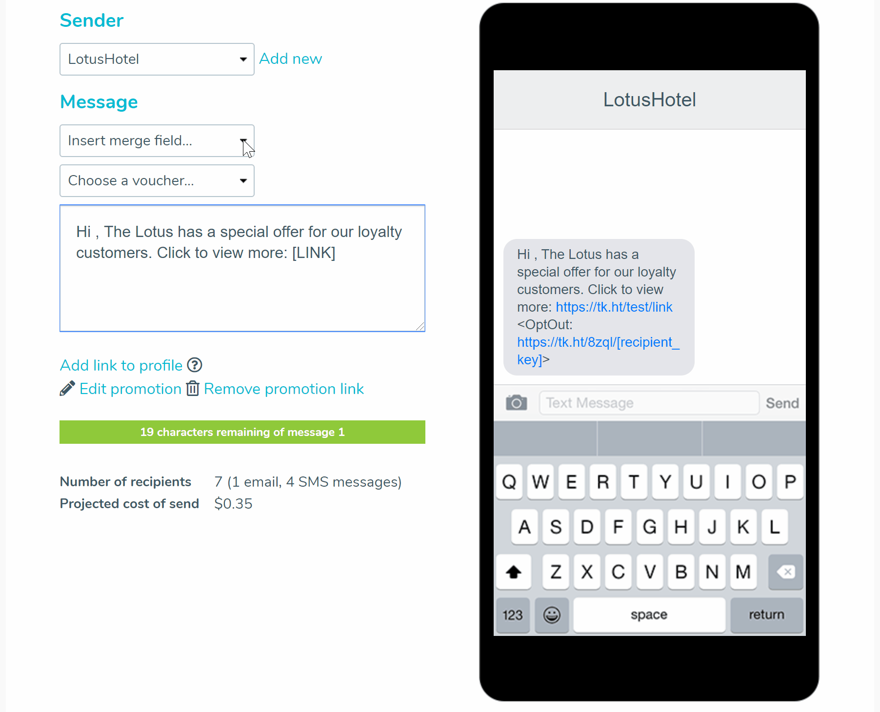 Character count: check your SMS text length